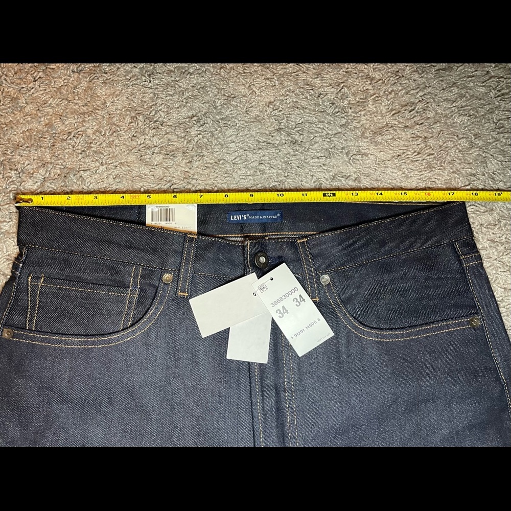 Levis Made in Japan Studio Taper Men's Jeans - Picture 10 of 12